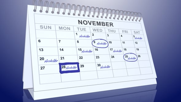 Calendar – Element 3D（371833）-技能树